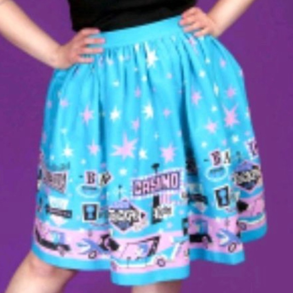 3x Vegas print petite Bella skirt pinup couture